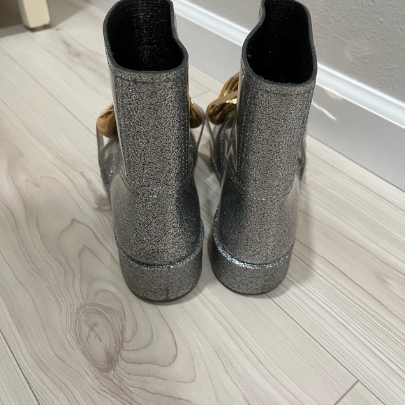 JW ANDERSON chain embellished silver rain boots size 41 - Picture 6 of 7